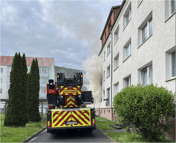 Wohnungsbrand  in Uder