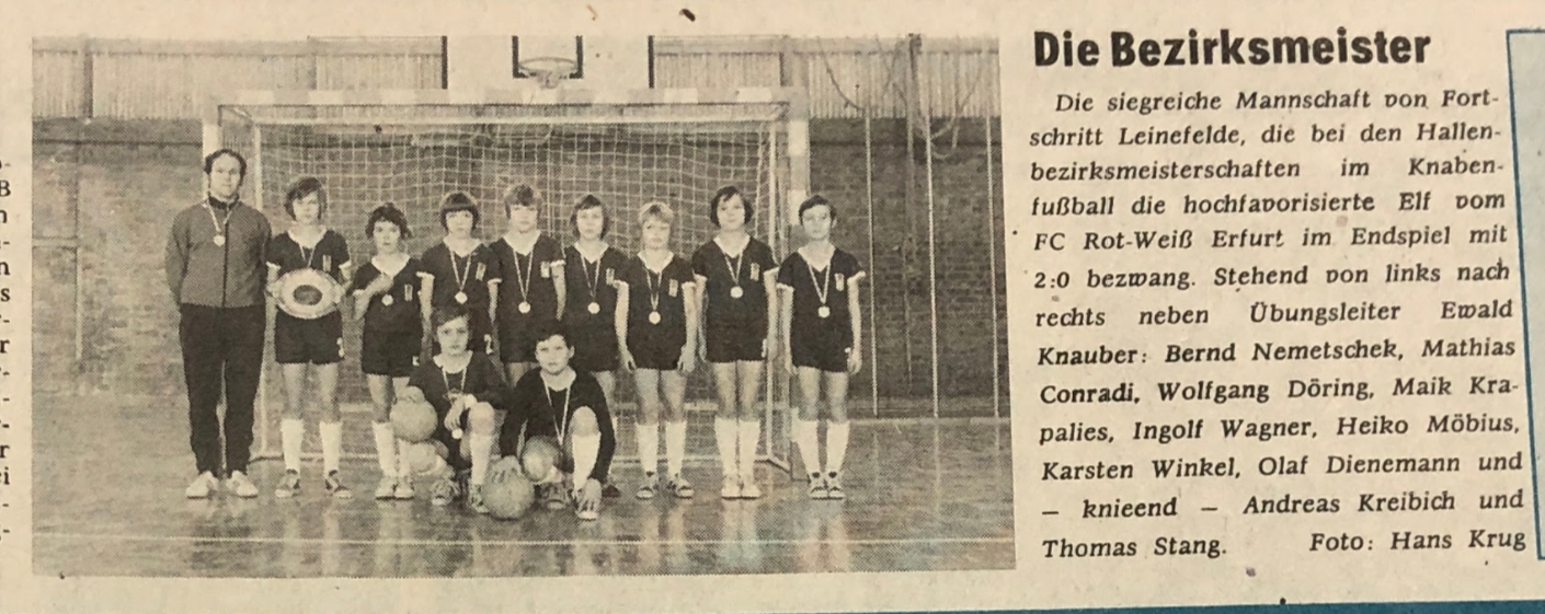 1974 Das Volk KInderfußball